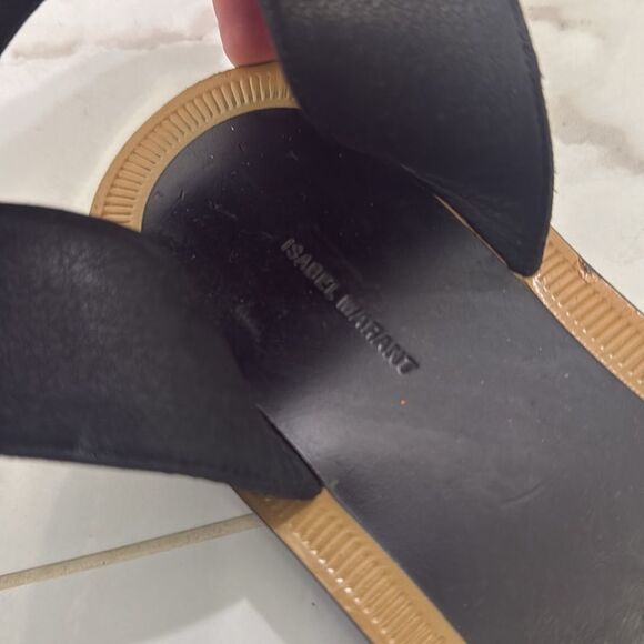 Isabel Marant Leather Sandał - Excellent Condition LIKE NEW Size 7.5 Stud Sandal - Picture 5 of 7